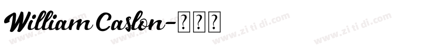 William Caslon字体转换